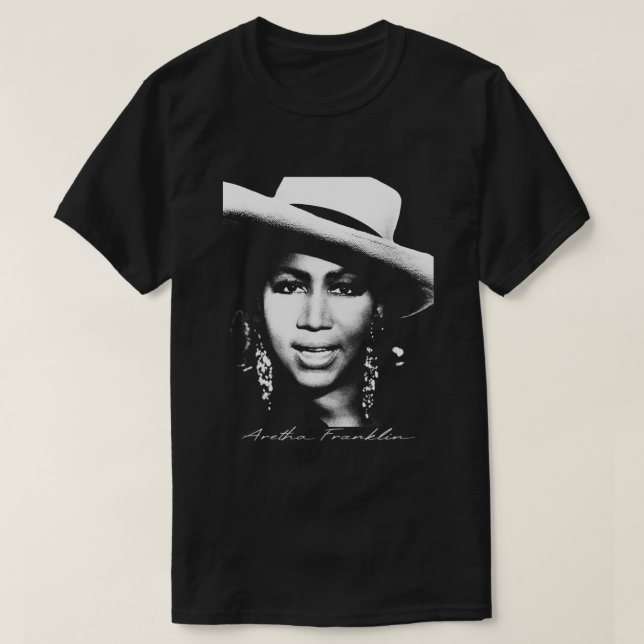 T-shirt Aretha Franklin Portrait (Design devant)