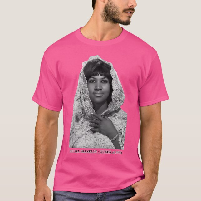 T-shirt Aretha Franklin Queen Of Soul (Devant)
