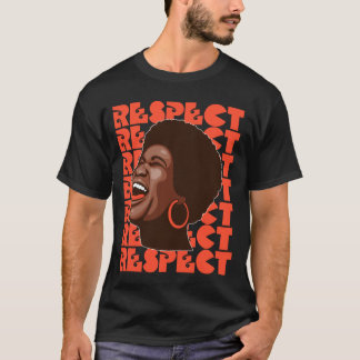 T-shirt Aretha Franklin Respect Sould Music friends