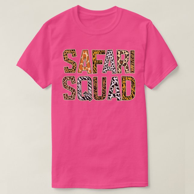 T-shirt Arfica Safari Squad Zoo African Wildlife Summer Va (Design devant)