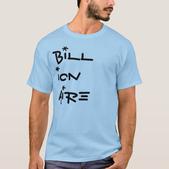 T-shirt Argent de $ de chemise de milliardaire (Devant)
