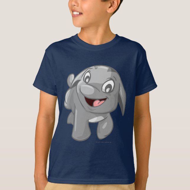 T-shirt Argent de Poogle (Devant)