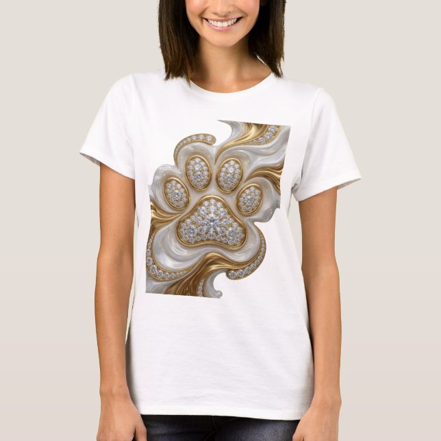 T-shirt Argent ÉDITÉ ART ABSTRAIT Design Abstrait v2 (Devant)