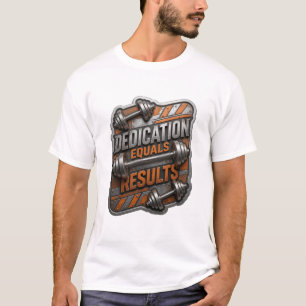 T-shirt Argent élégant DÉDICTION ÉGALE RÉSULTATS