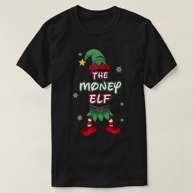T-shirt Argent Elf fêtes pyjamas pjs jumeaux famille gr (Design devant)