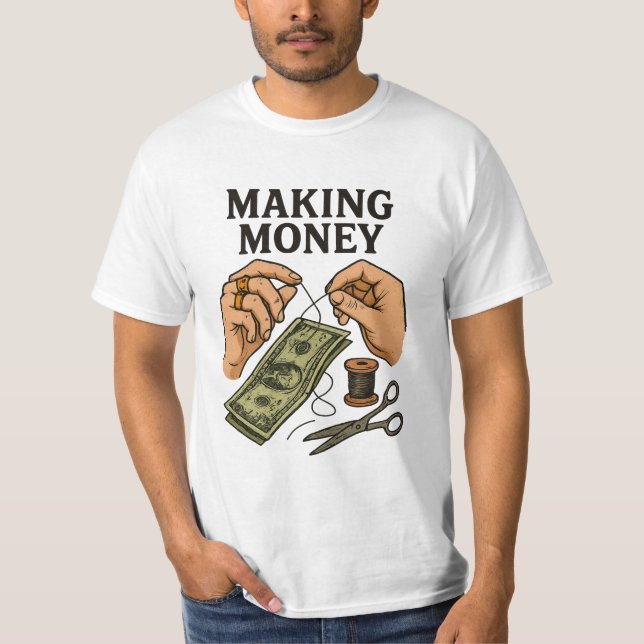 T-shirt Argent - Fortune Art artisanal (Devant)