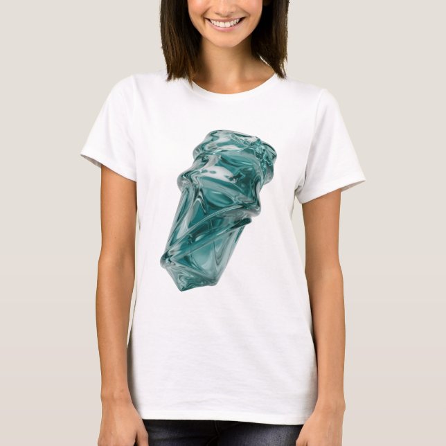 T-shirt Argent frappant ART ABSTRAIT Design Moderne (Devant)