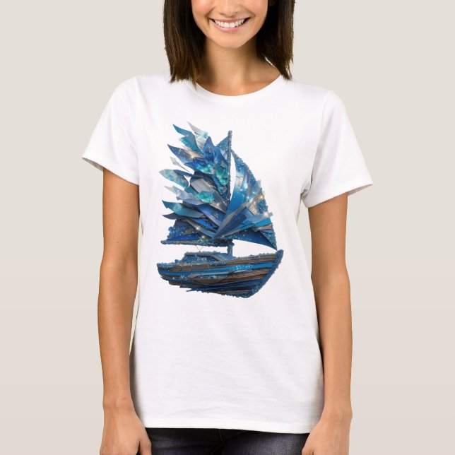T-shirt Argent frappant ART ABSTRAIT Dessin abstrait (Devant)