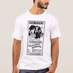 T-shirt Argent gras de publicité de film d'Arbuckle 1921