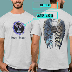 T-shirt Argent Guerrier Angel ailes