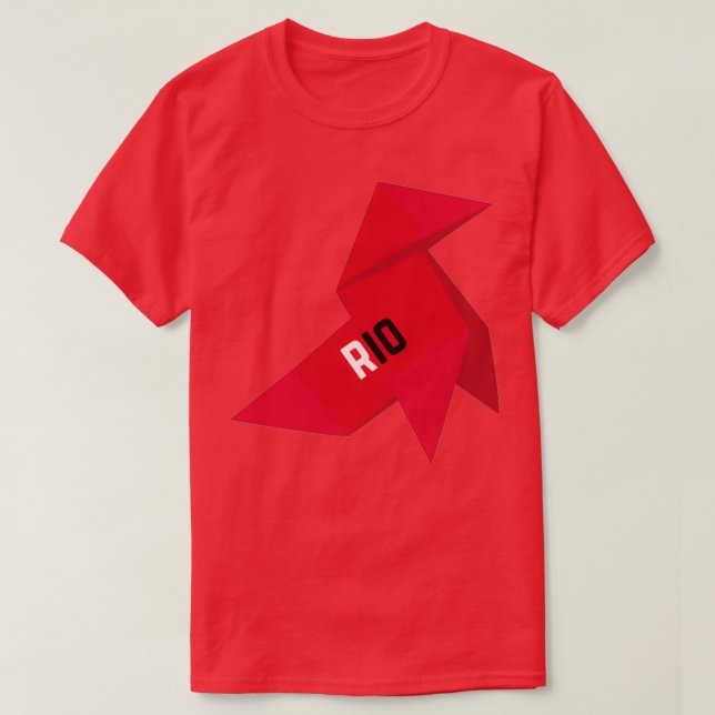 T-shirt Argent Heist Rio Origami (Design devant)