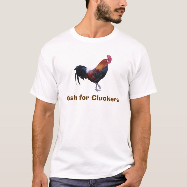 T-shirt Argent liquide pour Cluckers (Devant)