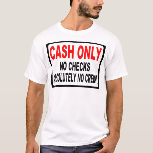 T-shirt Argent liquide seulement aucun signe de contrôles