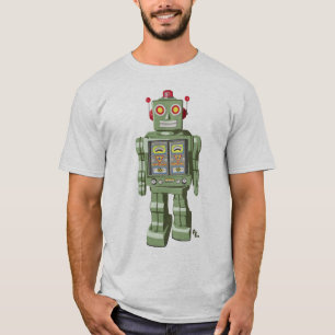 T-shirt Argent mécanique de chemise de robot de jouet