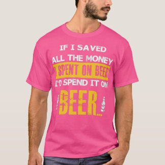 T-shirt Argent pour la bière T