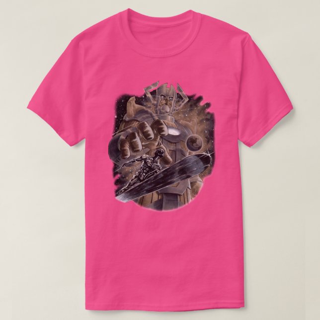 T-shirt Argent Surfer Galactus (Design devant)