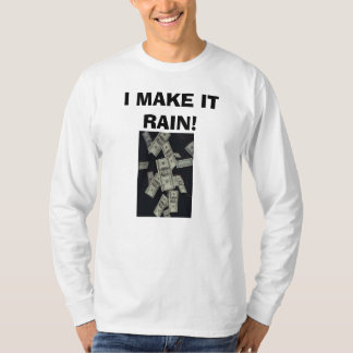 T-shirt argent tombant, JE LE FAIS PLEUVOIR !