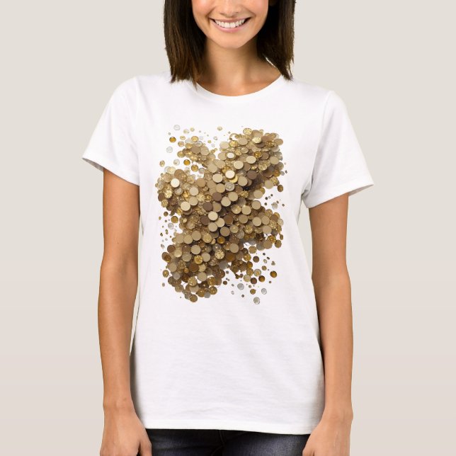 T-shirt Argent vif ART ABSTRAIT Dessin abstrait v2 (Devant)