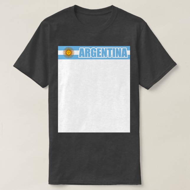 T-shirt Argentina flag (Design devant)