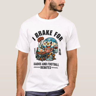 T-shirt Argentina : I brake for asados and football