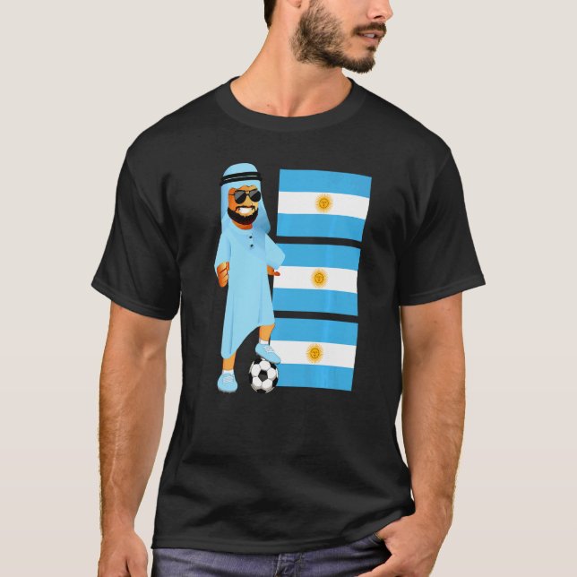 T-shirt Argentina Sheik Argentina Flag Soccer (Devant)