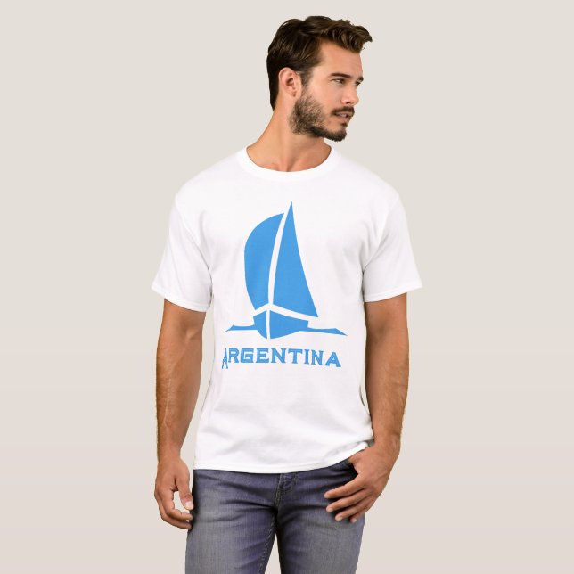 T-shirt Argentine - Bateau (Devant entier)