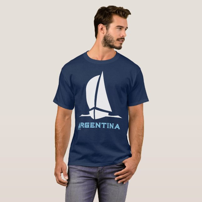 T-shirt Argentine - Bateau (Devant entier)