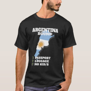 T-shirt Argentine Bound Pays Voyage Argentine Drapeau Souv