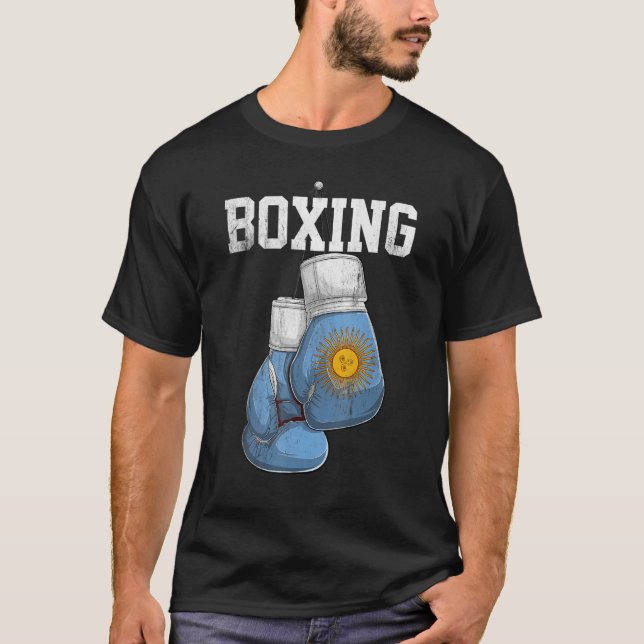 T-shirt Argentine Boxer Gants de boxe Boxer Boxer Argentin (Devant)