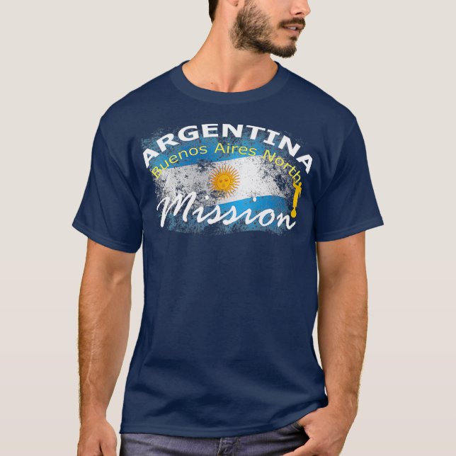 T-shirt Argentine Buenos Aires North Mormon LDS Mission (Devant)