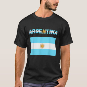T-shirt Argentine Buenos Aires Vintage Argentine Drapeau S