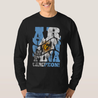 T-shirt Argentine Campeon Soccer Sport Équipe Fan Football