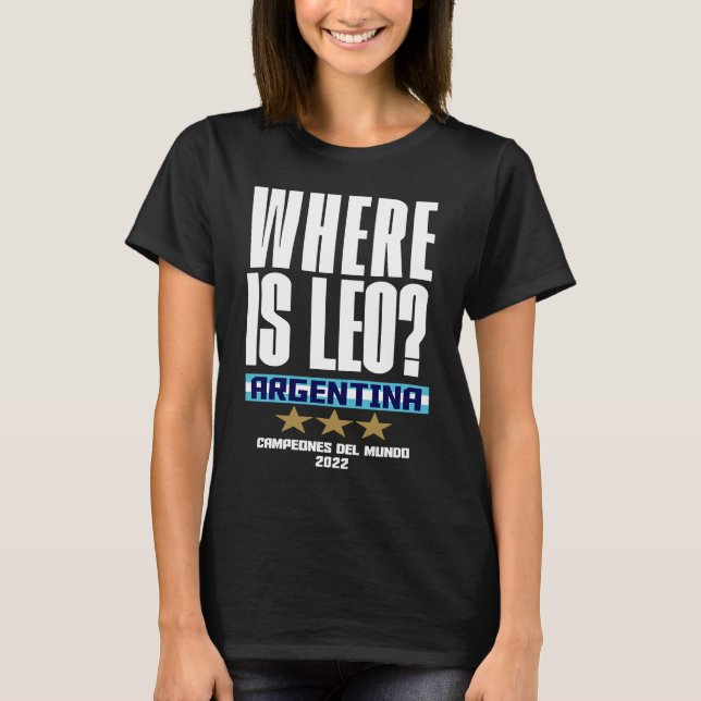 T-shirt Argentine Champions du Monde (Devant)