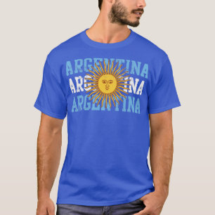 T-shirt Argentine Drapeau Design Famille Patrimoine Accuei