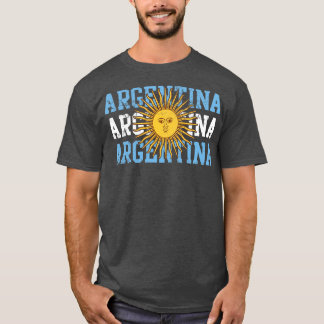 T-shirt Argentine Drapeau Design Famille Patrimoine Accuei