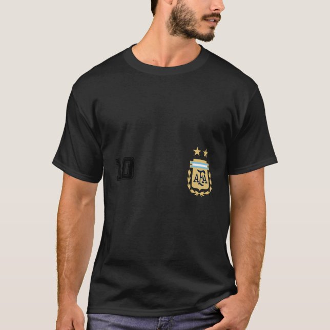 T-shirt Argentine Drapeau Jersey Football Soccer Remera (Devant)