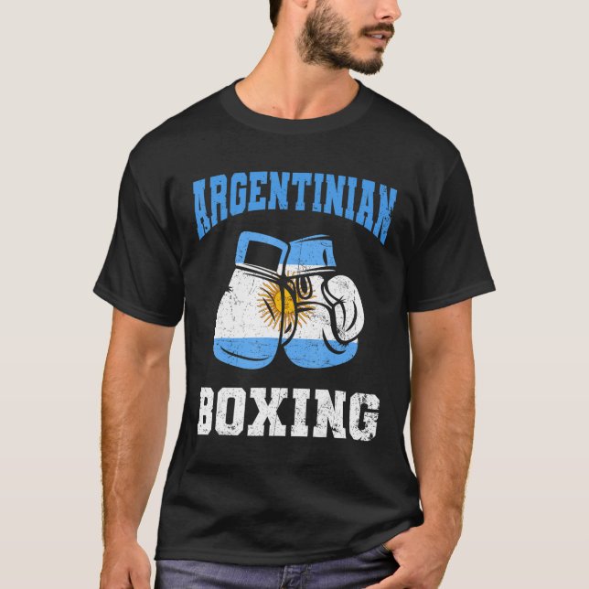 T-shirt Argentine Gants de boxe Argentine Pride (Devant)