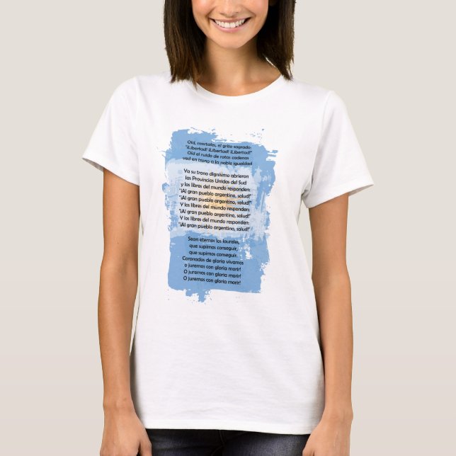 T-shirt Argentine - Himno Nacional Argentino (Devant)