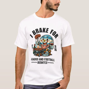 T-shirt Argentine : je freine pour les asados et le footba