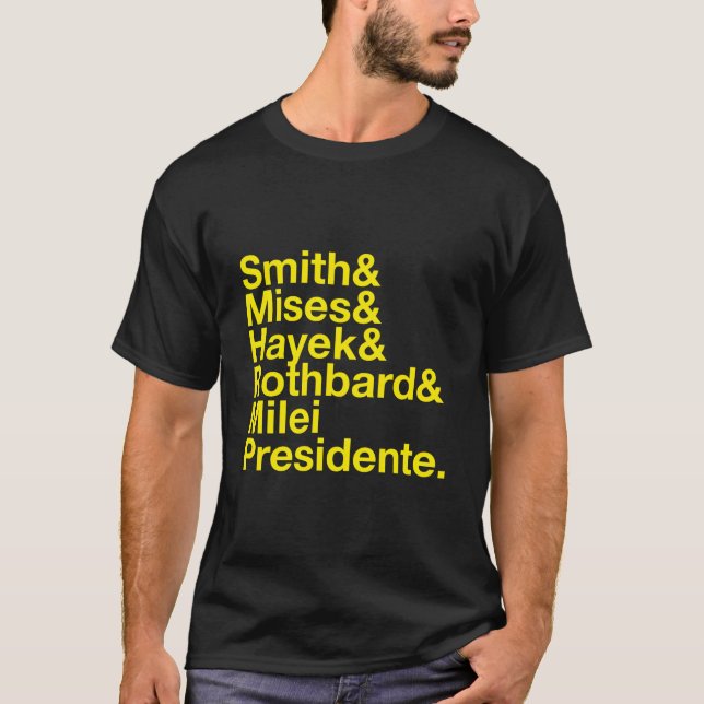 T-shirt Argentine Libertaria Javier Milei Presidente 2023 (Devant)