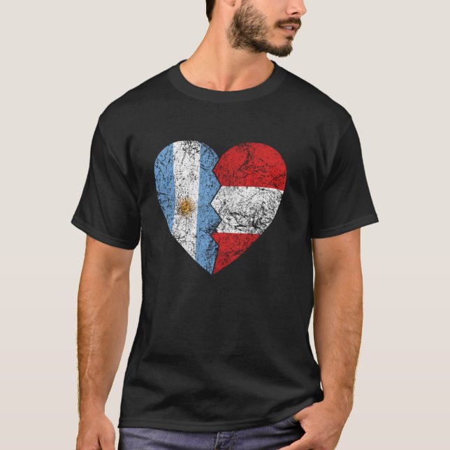T-shirt Argentine Pérou Pérou Pérou Fla (Devant)