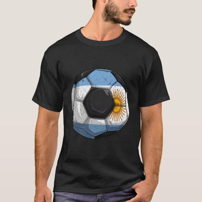 T-shirt Argentine Soccer Argentine Drapeau Argentine S (Devant)