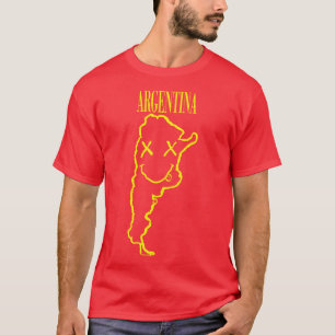 T-shirt Argentine vive x Yeux Joyeux Visage Dévoiler votre
