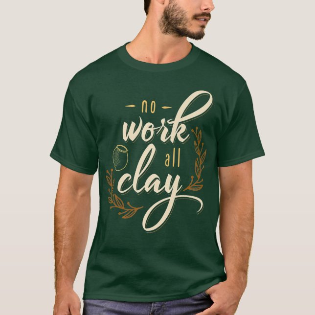 T-shirt Argile Whisperer Pottery Appareils Premium (Devant)