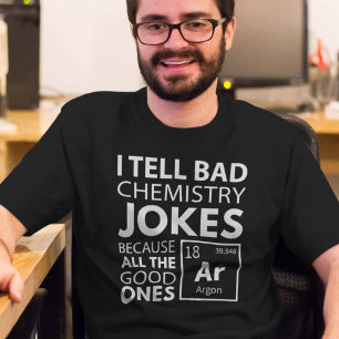T-shirt Argon, blagues sur la chimie