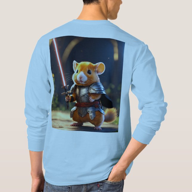 T-shirt Argonneur de Hamster Red-Haired : Render 3D irréel (Dos)