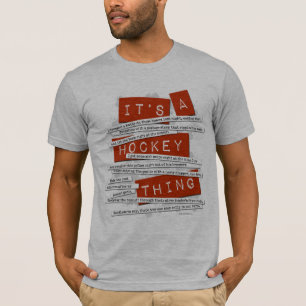 T-shirt Argot d'hockey
