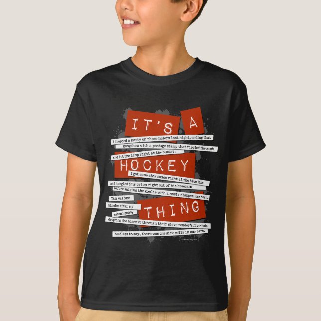 T-shirt Argot d'hockey (Devant)