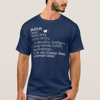 T-shirt Aria Nom Aria Définition Aria Femme Nom Aria Me