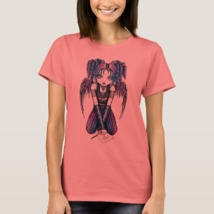T-shirt Ariel rose Emo Angel Ringer Top